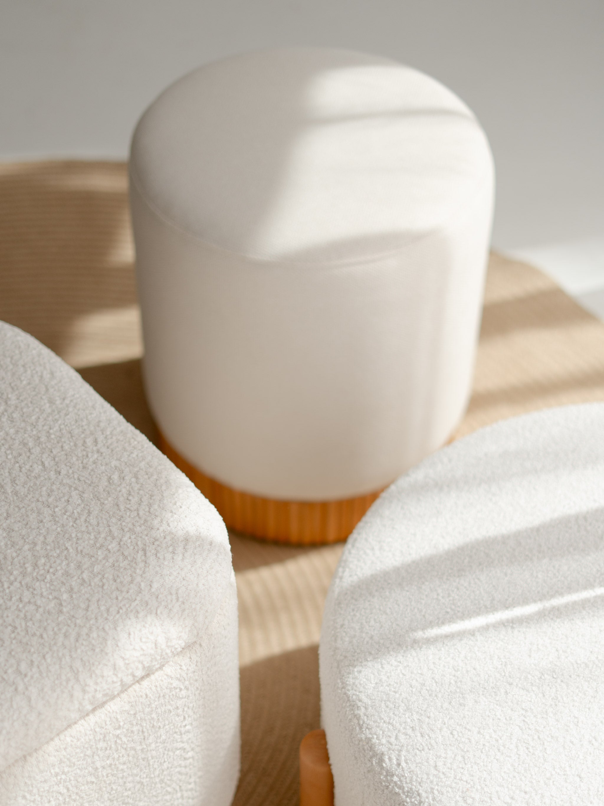 Fluted Pouf