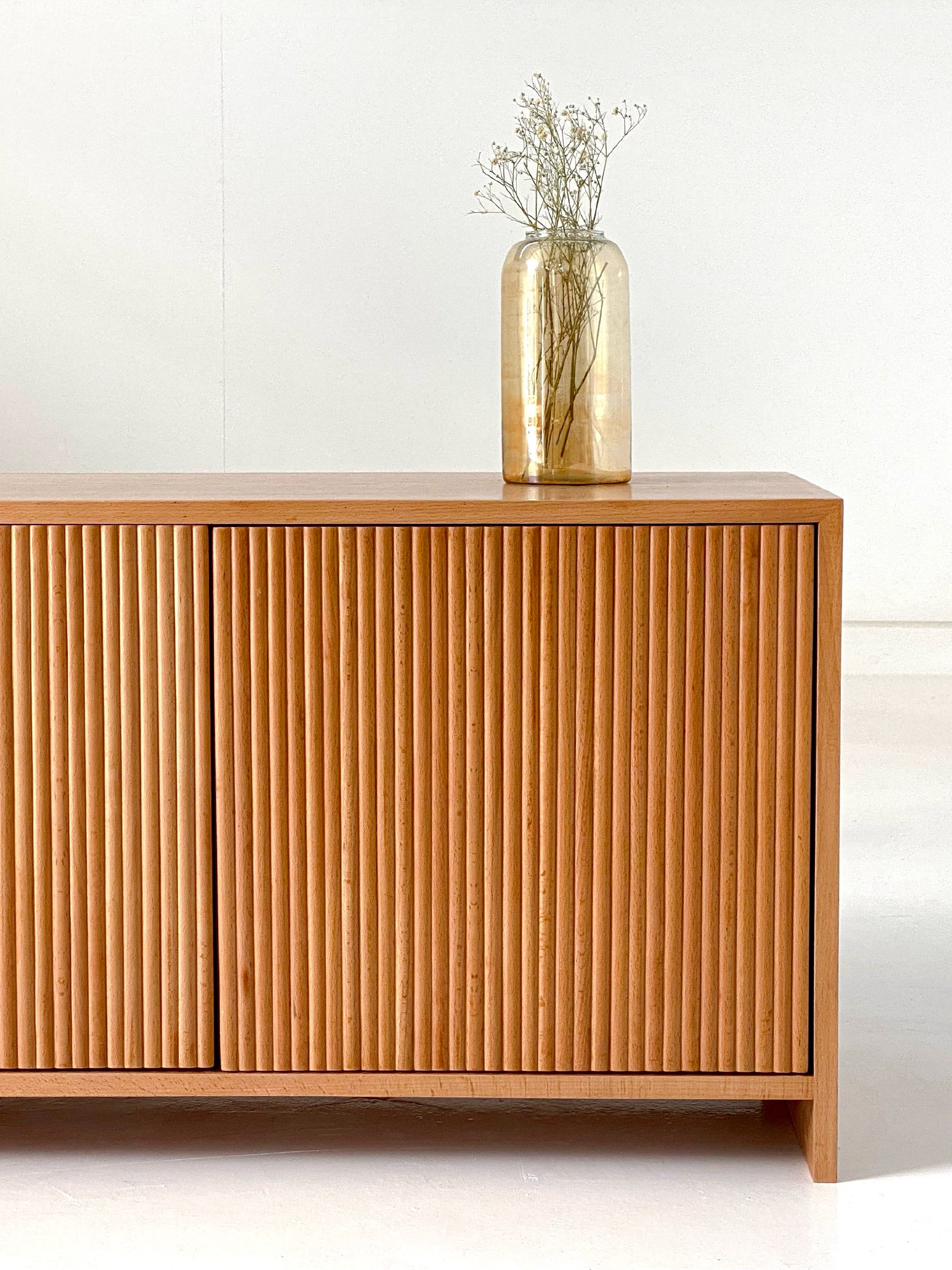 Fluted TV Unit