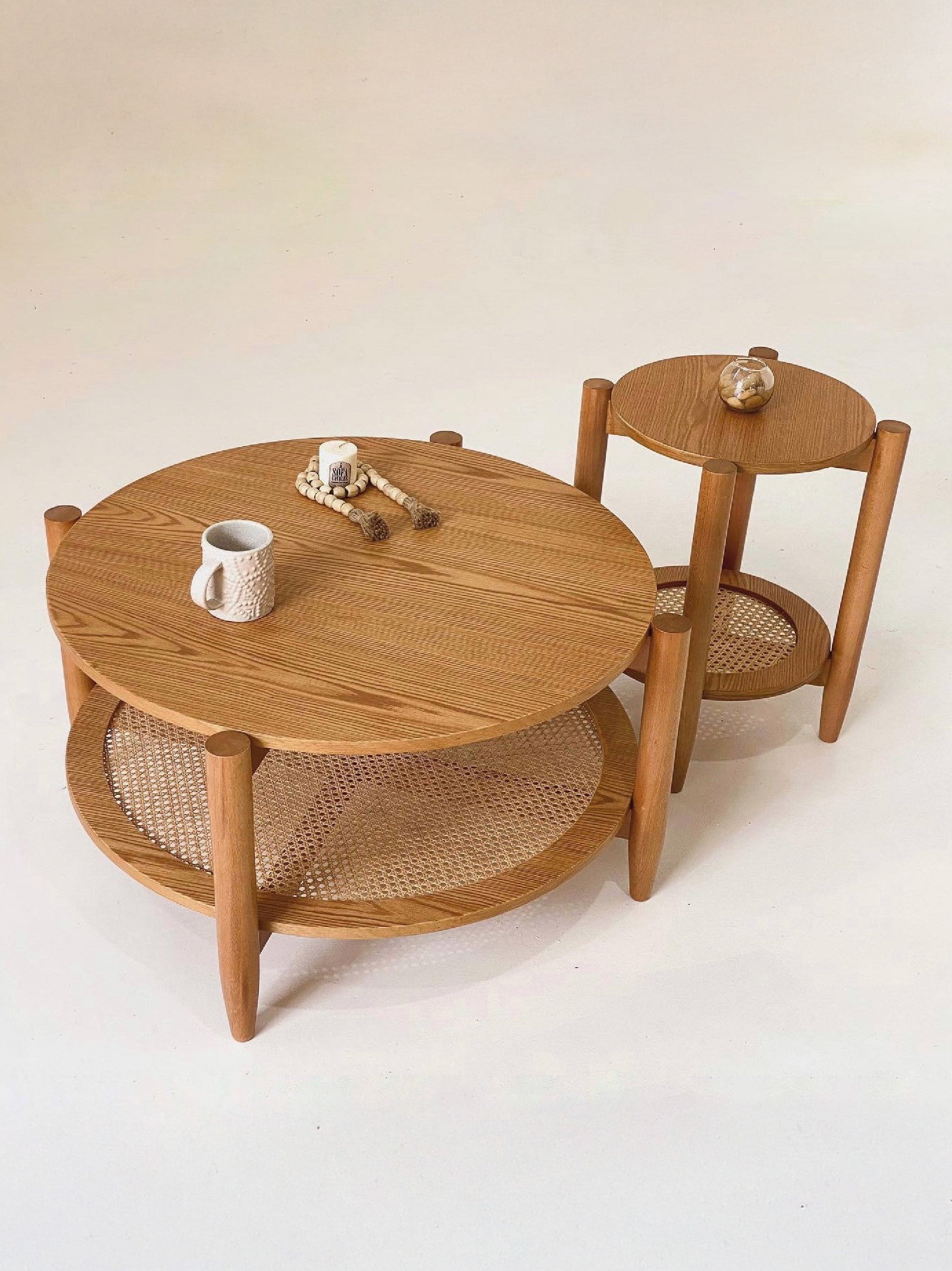 Rattan Round Coffee Table