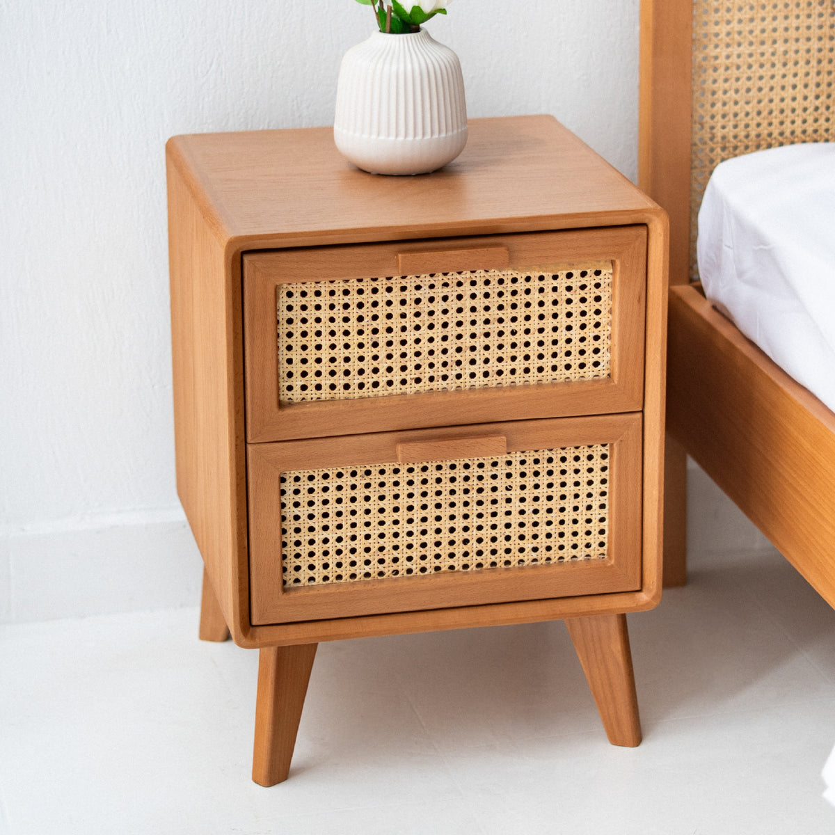 Alba Rattan Nightstand