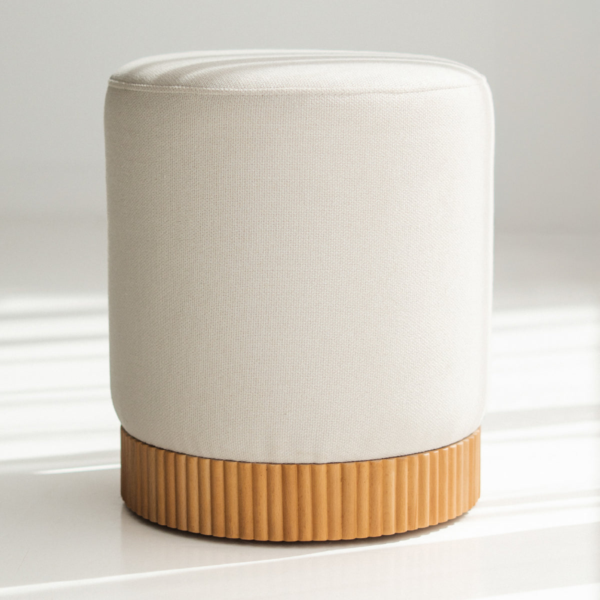 Fluted Pouf