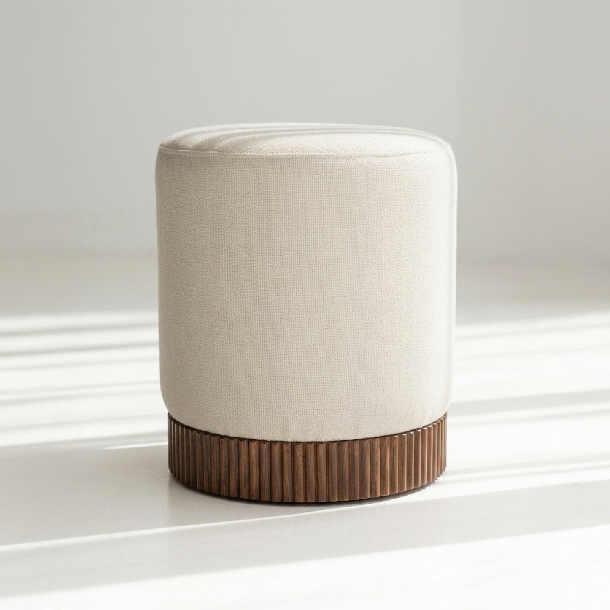 Fluted Pouf