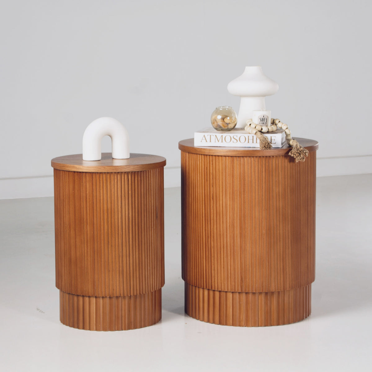 Fluted Side Tables