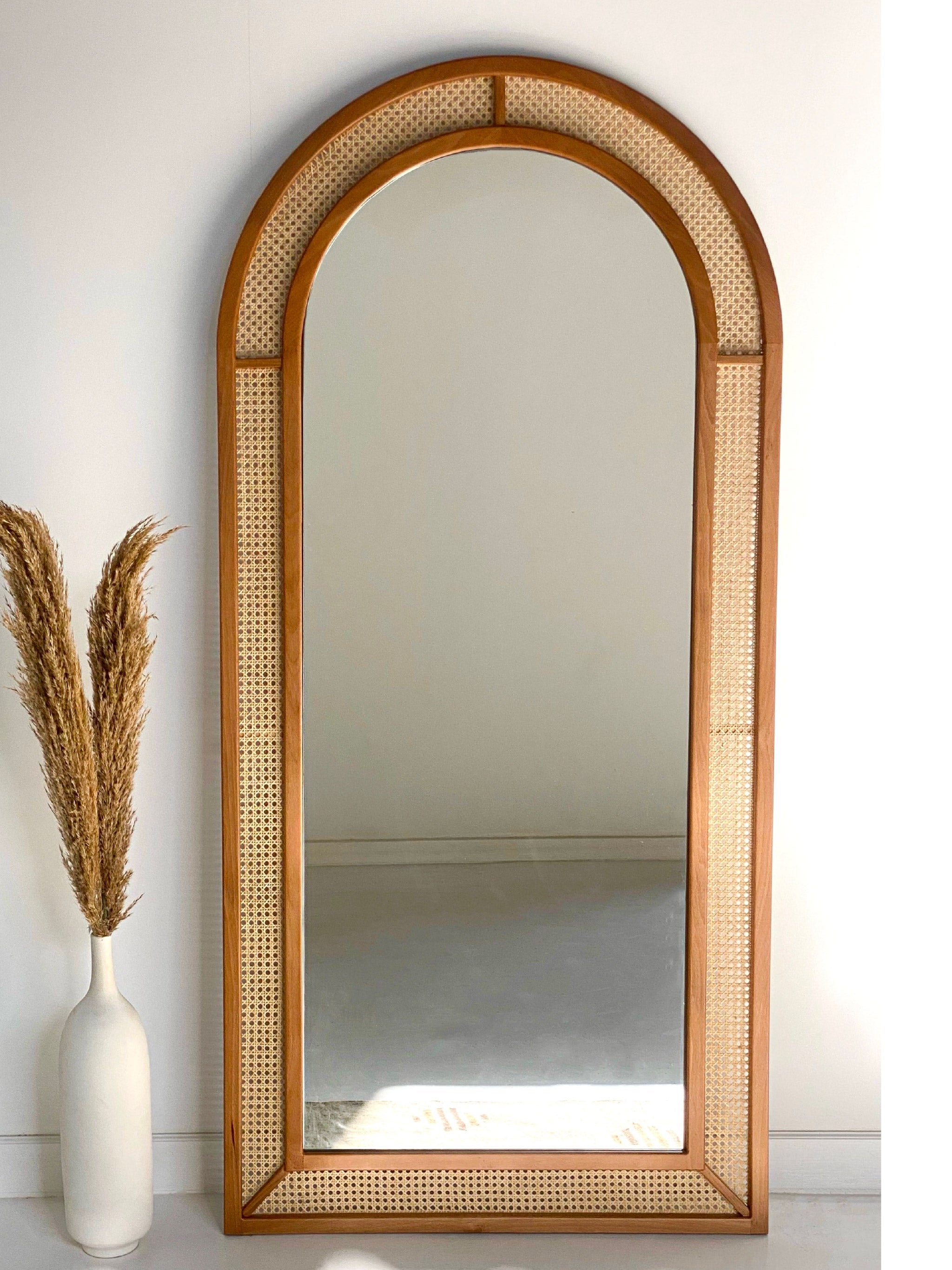 Rattan Mirror