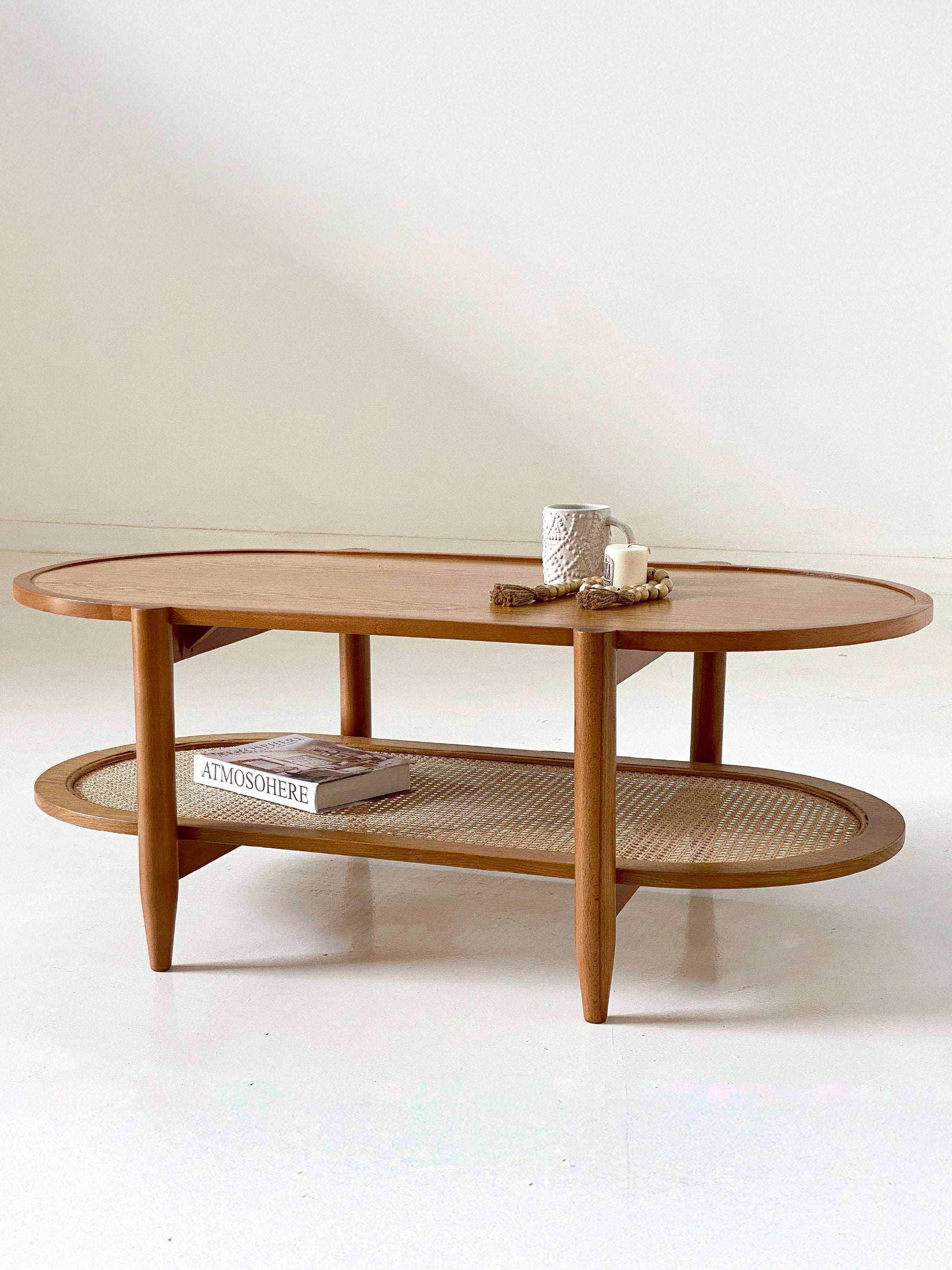 Rattan Oval Coffee Table
