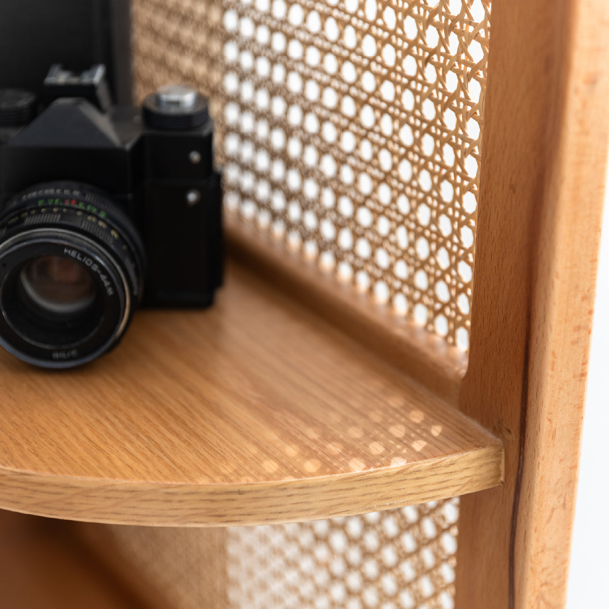 Rattan Corner Shelf