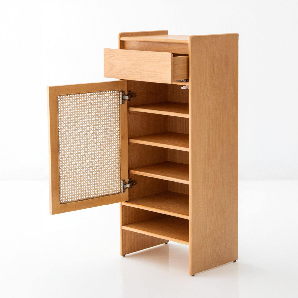Simple Rattan Shoe Storage