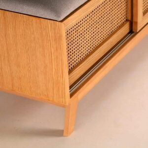 Rattan Shoe Storage Bench5