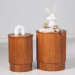 fluted side tables