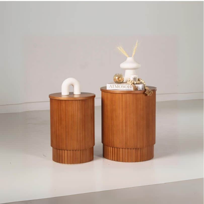 Fluted side Tables