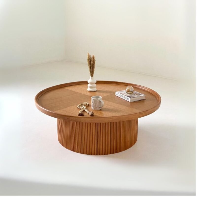 Oak Round Coffee Tables - Surur