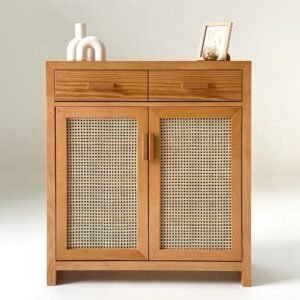 Rattan Shoe Storage With Drawers1