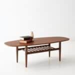 "Miri Walnut Coffee Table made of Beechwood with Oak Veneer - Perfect for Living Room