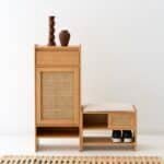 Simple Rattan Shoe Storage